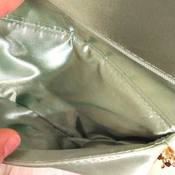 BVGARI with BOX CROSSBODY Authentic Satin Clutch Handbag w added 2 Gold … - Picture 11 of 16